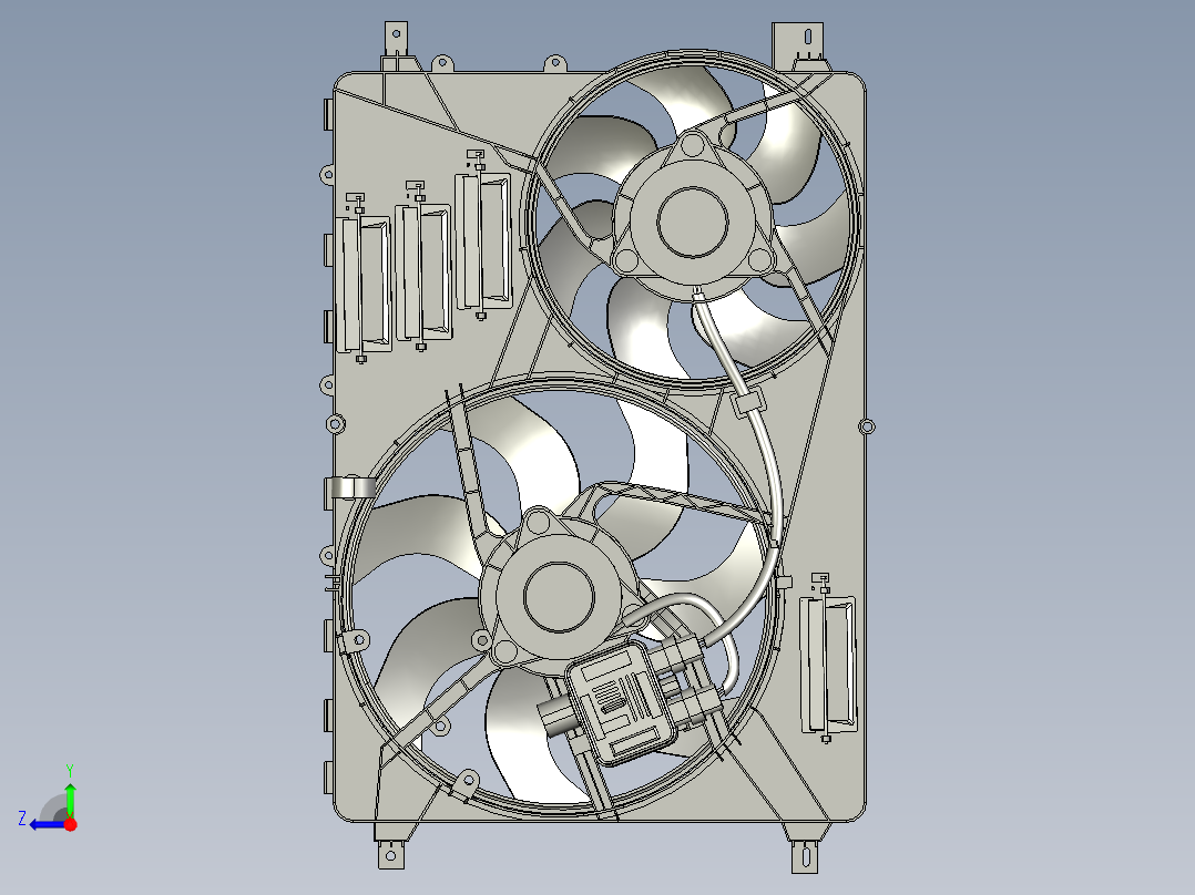 汽车散热风机总成右视图