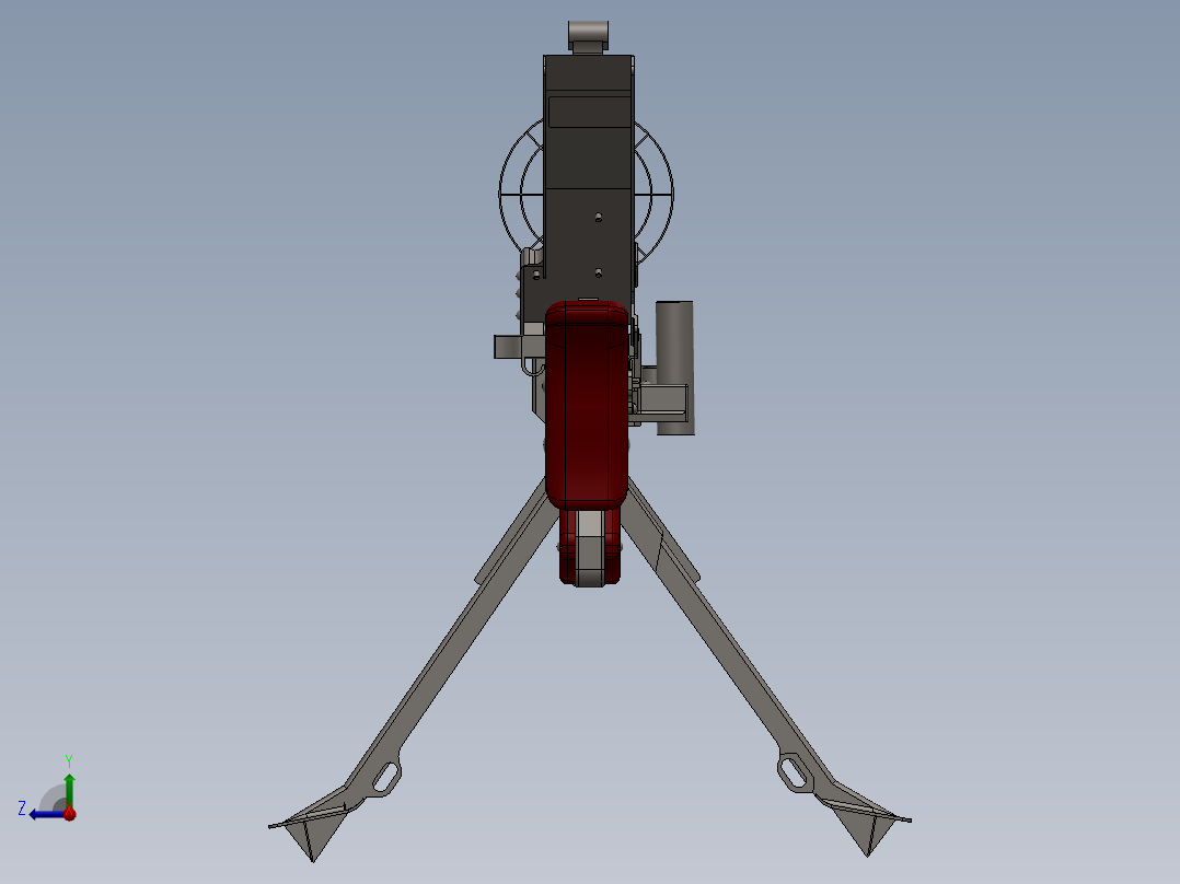 手枪左轮冲锋枪老式狙击步枪设计3D图纸mg-42-maschinengewehr-42 SW STP右视图