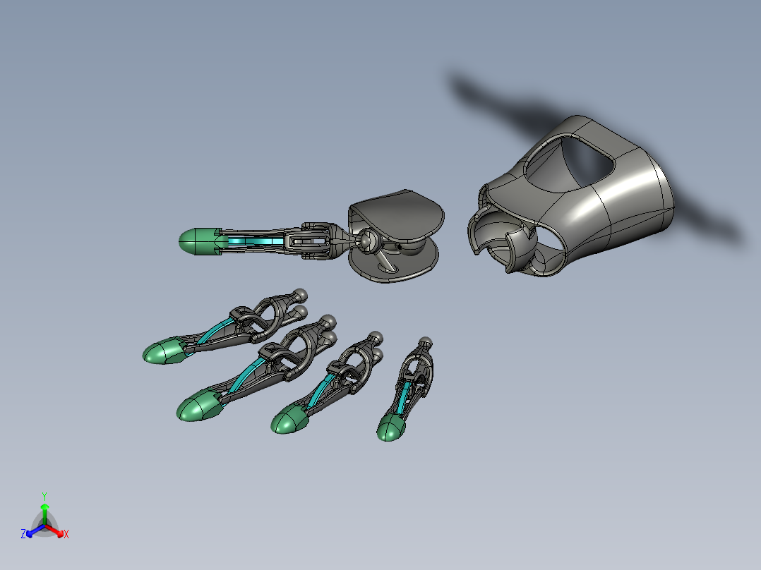 仿生手掌简易结构