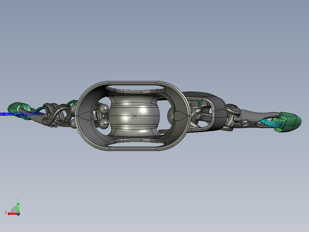 仿生手掌简易结构后视图