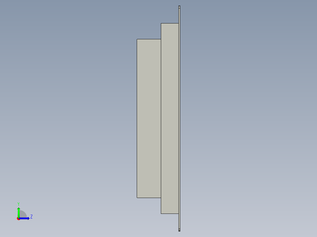 HLB方案用触摸屏15寸AA-BA232左视图