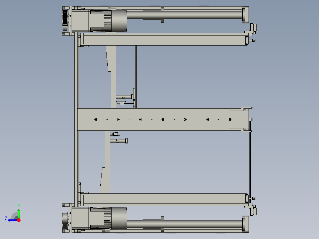 满料tray盘升降台-V20-V20右视图