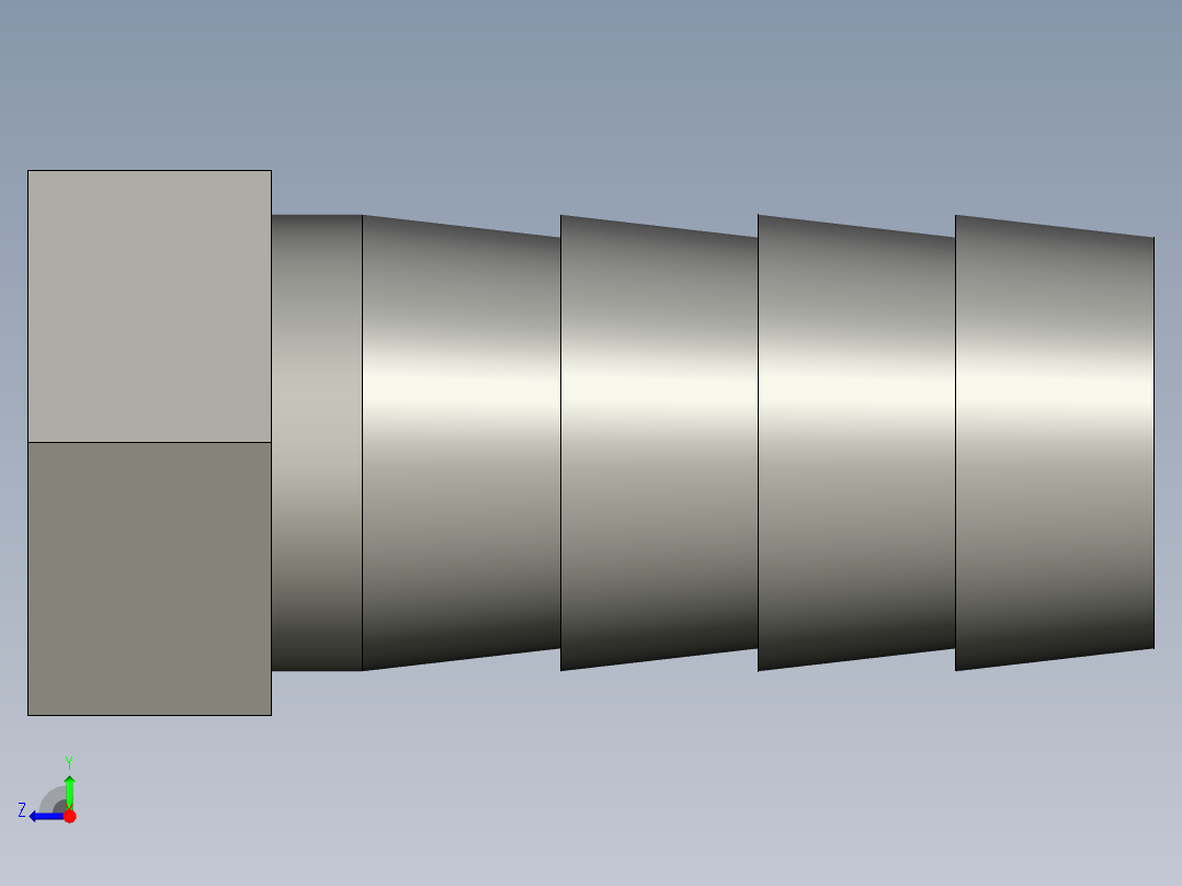 P127-3分切割宝塔端右视图