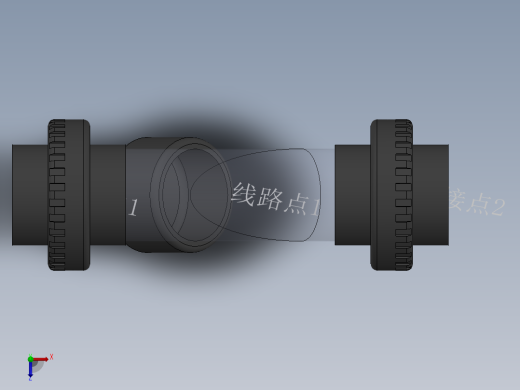 Y filter DN32 PN10 U-PVC俯视缩略图