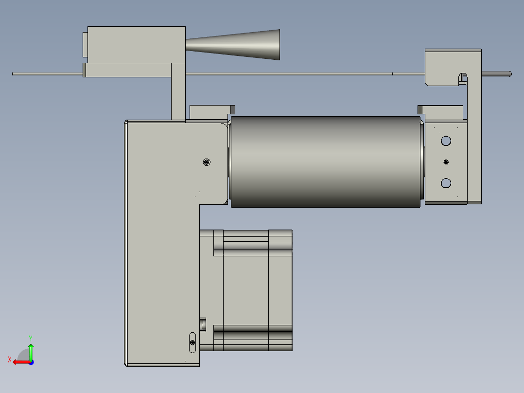 JX2101001-E1-进料流水线后视图