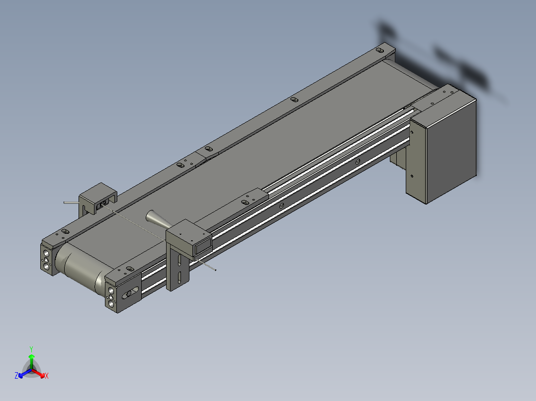 JX2101001-E1-进料流水线正等轴测图