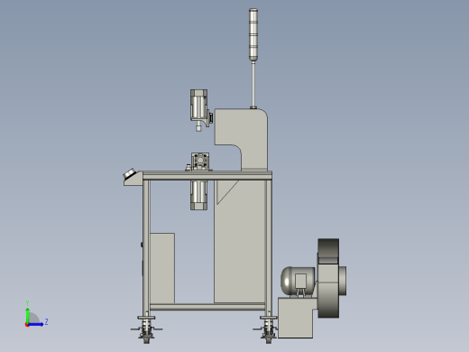 销轴生产加工用精密切削装置左视缩略图