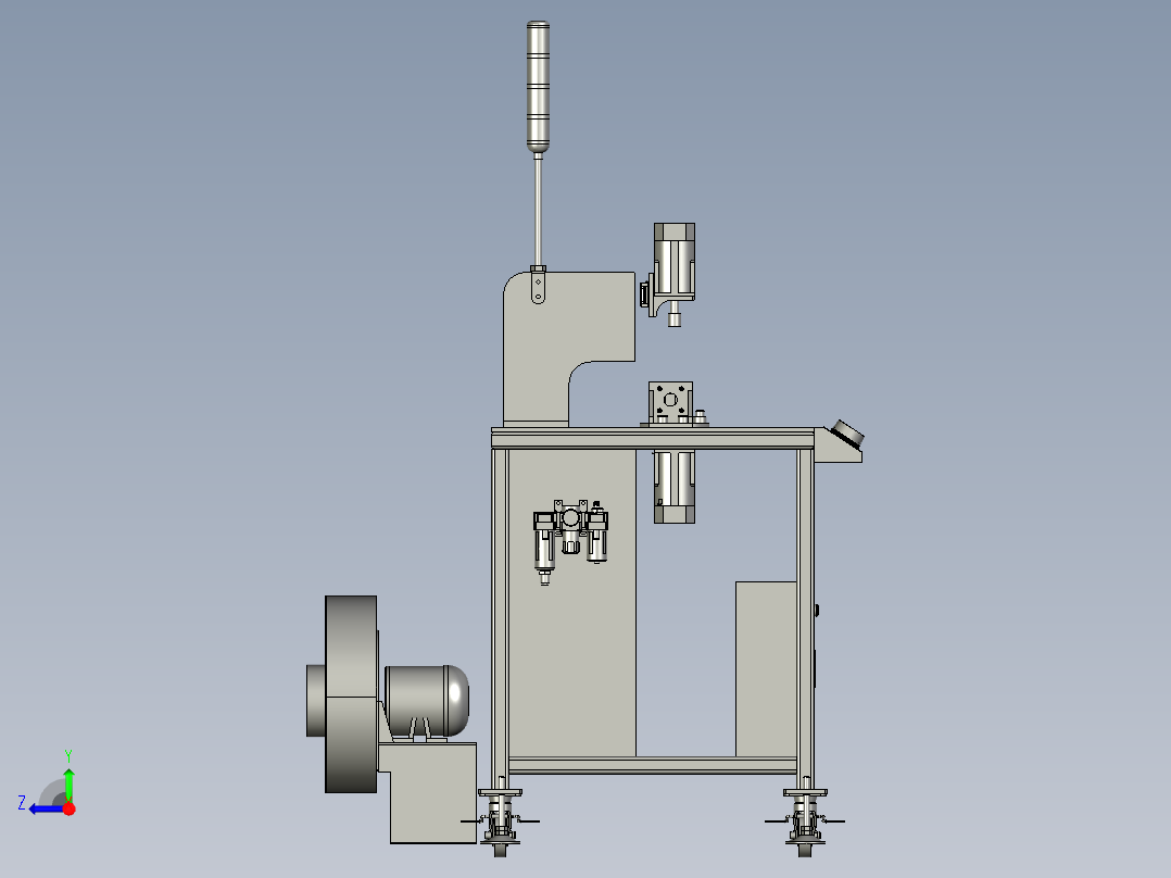 销轴生产加工用精密切削装置右视图