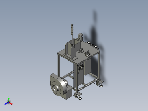 销轴生产加工用精密切削装置正等轴测缩略图