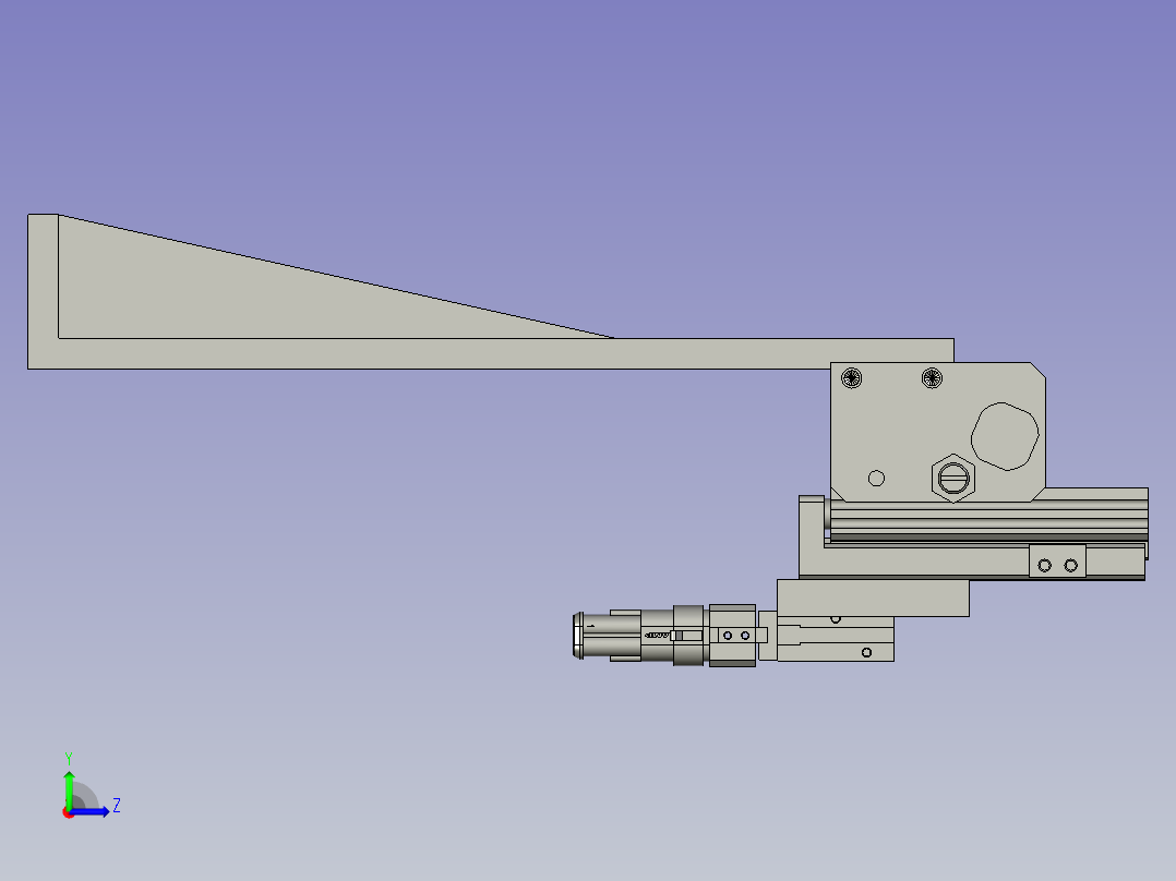 母端子外壳抓取组件(Y)左视图