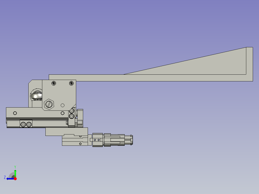 母端子外壳抓取组件(Y)右视图