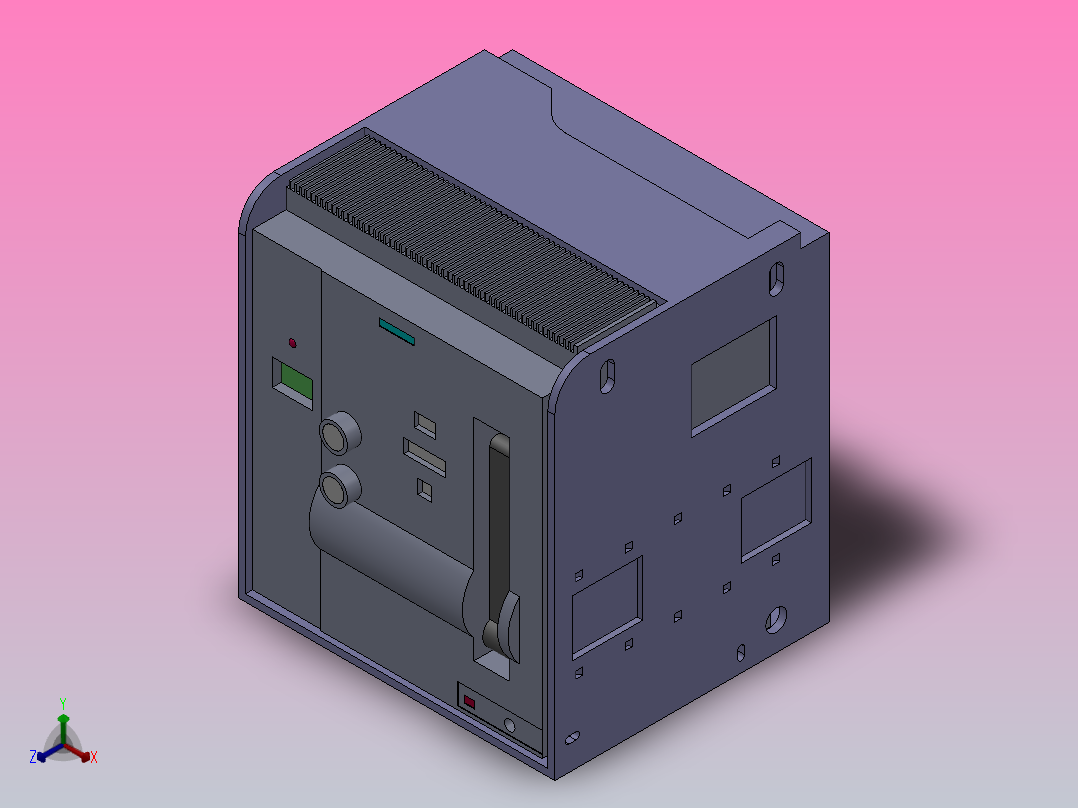 3WT804-840系列 3极抽屉式断路器[3WT1S04ETU35WT]正等轴测图