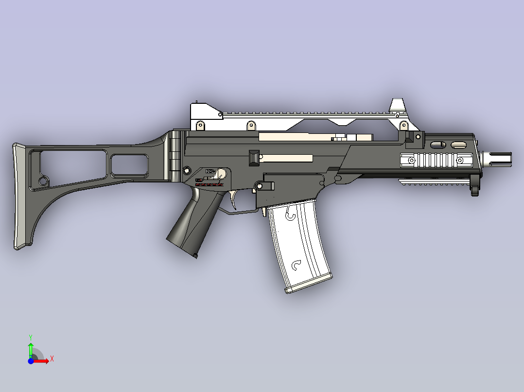G36C短突击步枪前视图