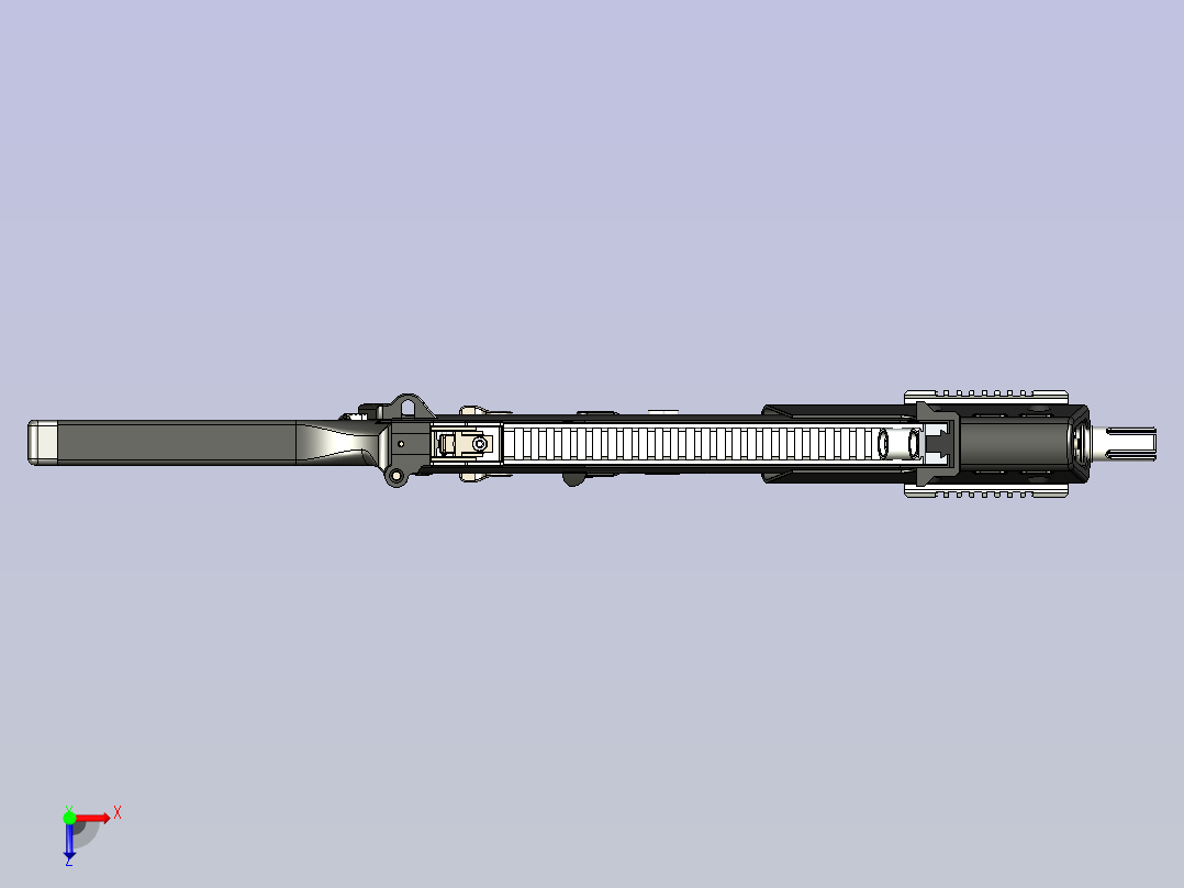 G36C短突击步枪俯视图