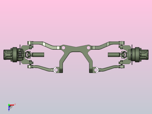越野车悬架俯视缩略图