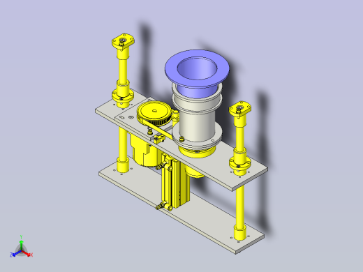 一款旋转上浮机构3D模型