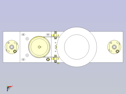 一款旋转上浮机构3D模型俯视缩略图