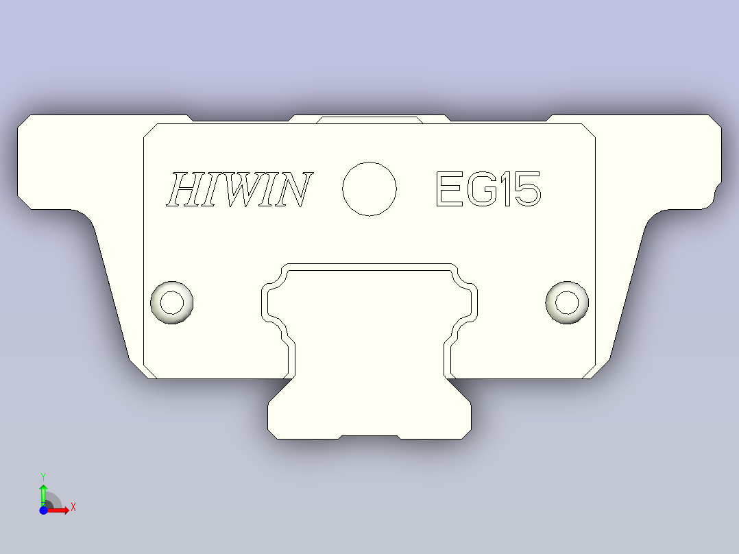 上银导轨 EGW15CA前视图