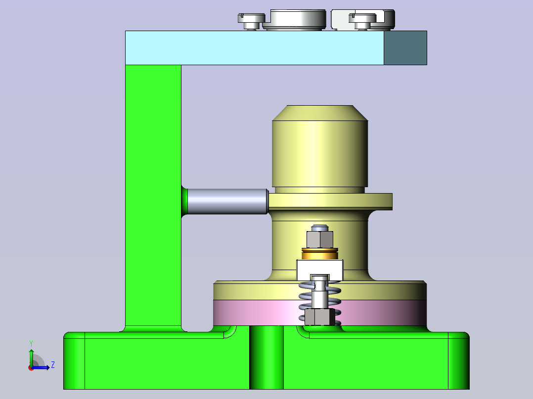 CA6140车床法兰盘831004加工工艺及钻4-φ9孔夹具设计【含三维solidworks】左视图