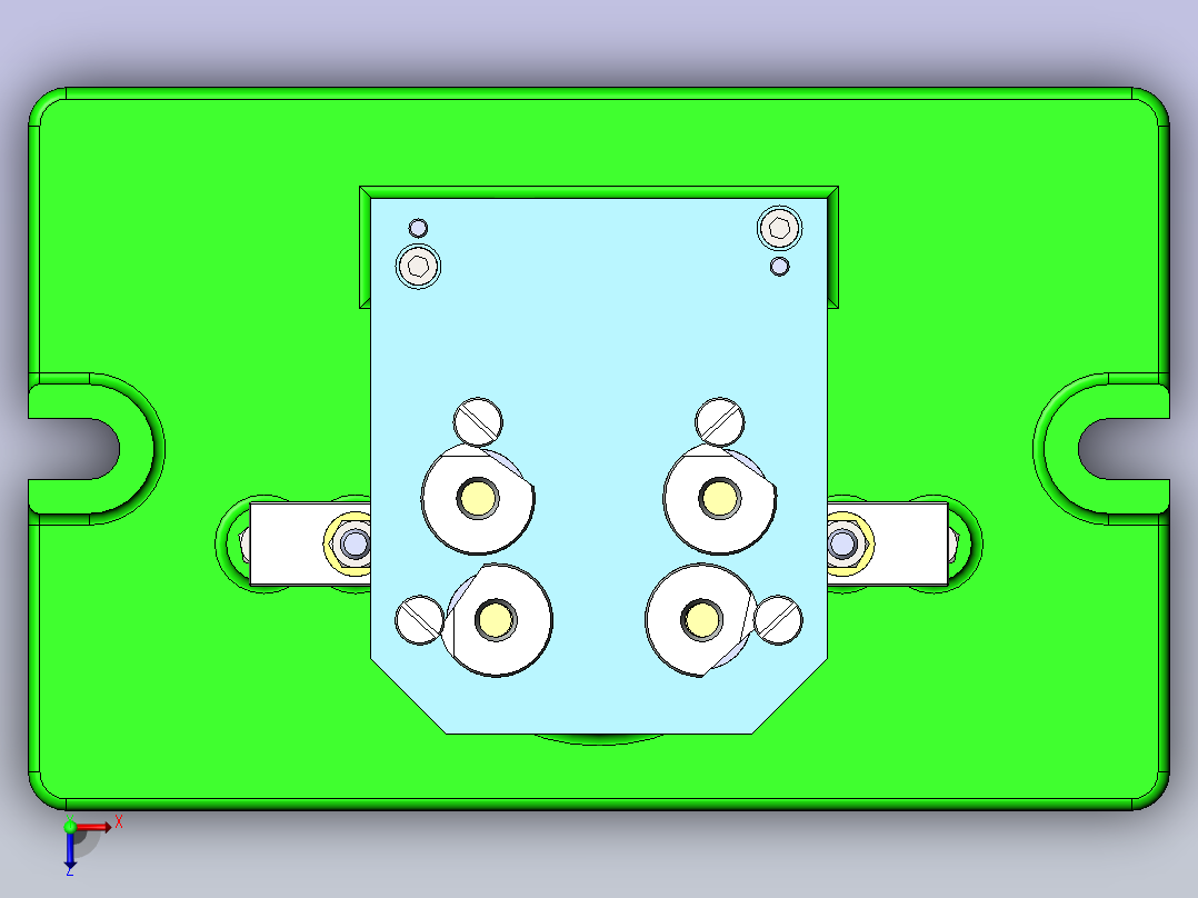 CA6140车床法兰盘831004加工工艺及钻4-φ9孔夹具设计【含三维solidworks】俯视图