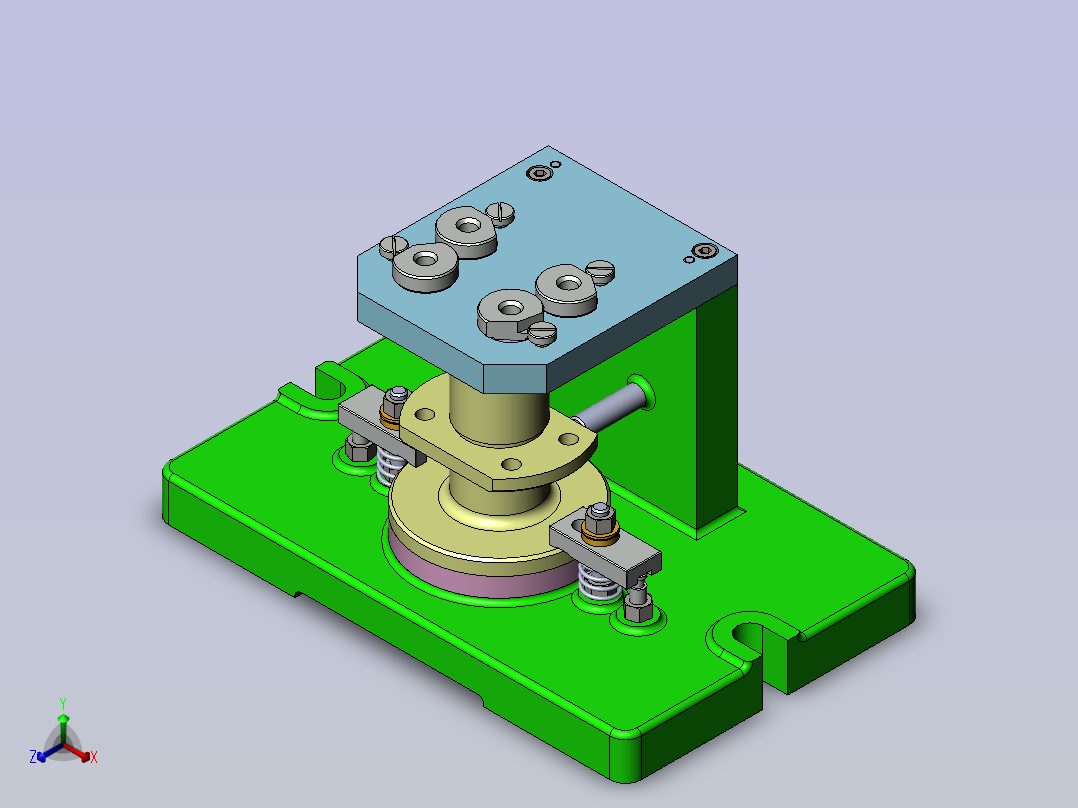 CA6140车床法兰盘831004加工工艺及钻4-φ9孔夹具设计【含三维solidworks】正等轴测图