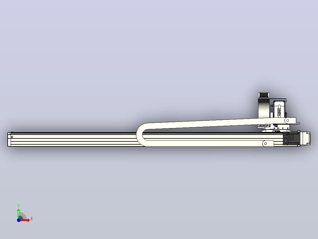 XYGT320-A4-1100-500-M-C-0001负载5-8KG XY丝杆模组 内嵌式 XYGT320-A4 替换东佑达TOYO直线滑台模组前视图