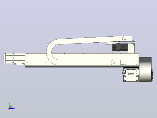 XYGT320-A4-1100-500-M-C-0001负载5-8KG XY丝杆模组 内嵌式 XYGT320-A4 替换东佑达TOYO直线滑台模组左视缩略图