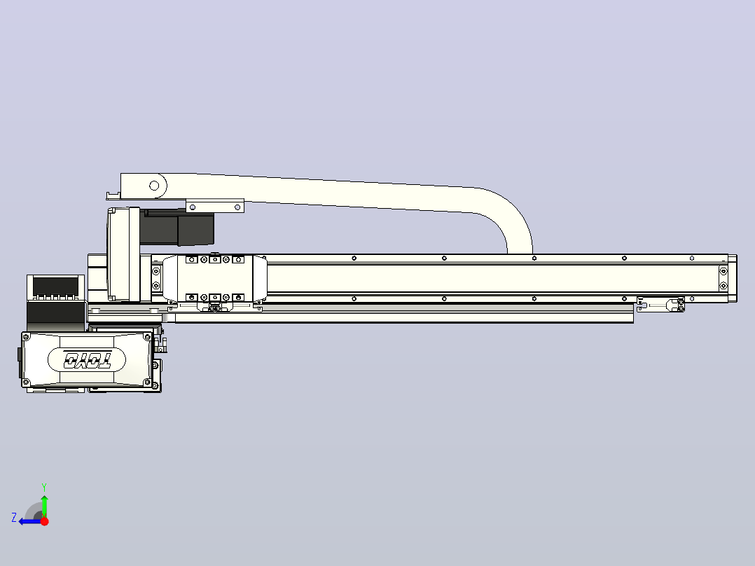 XYGT320-A4-1100-500-M-C-0001负载5-8KG XY丝杆模组 内嵌式 XYGT320-A4 替换东佑达TOYO直线滑台模组右视图