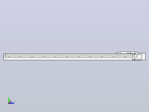 滚珠丝杠直线轴内置导轨TPA-GCR-120-1610C-L950-MR-M40-N3左视缩略图