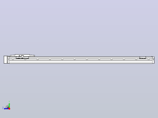 滚珠丝杠直线轴内置导轨TPA-GCR-120-1610C-L950-MR-M40-N3右视缩略图