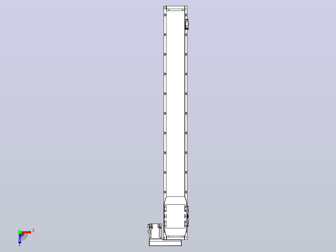 滚珠丝杠直线轴内置导轨TPA-GCR-120-1610C-L950-MR-M40-N3俯视图