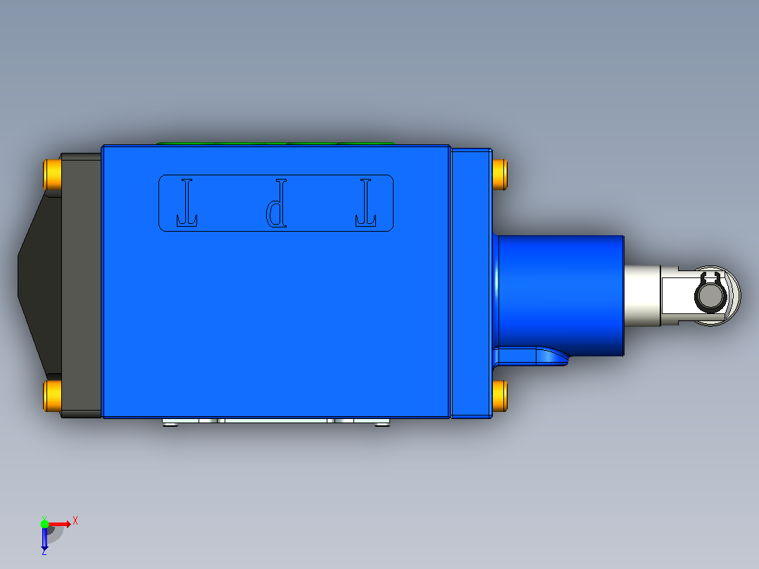4WMR10-3XJ滚轮阀俯视图