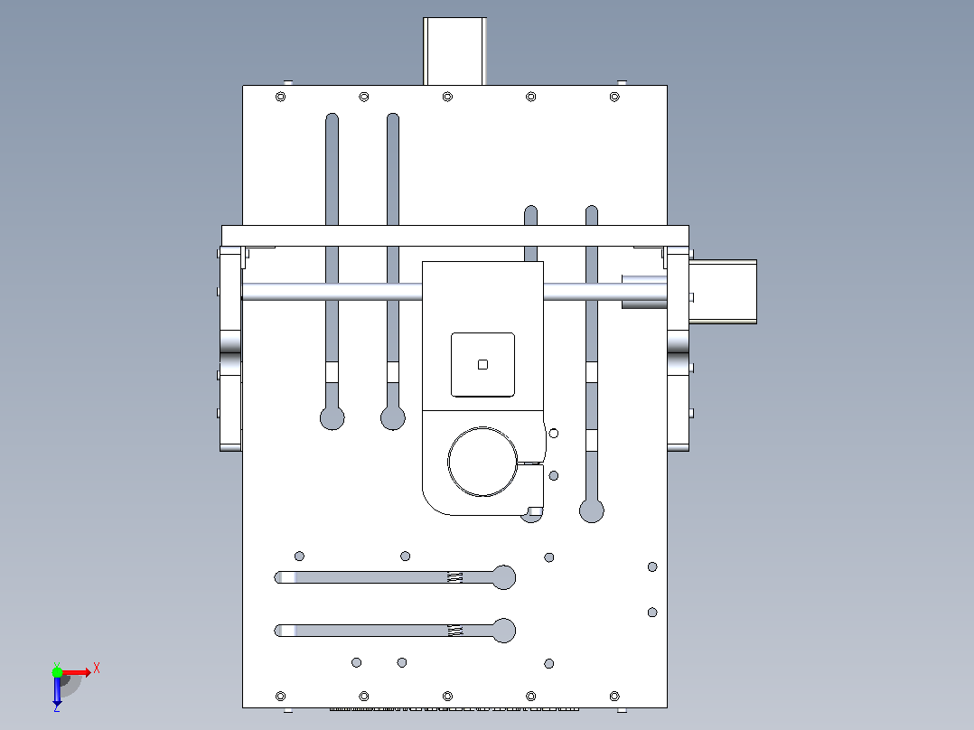 B2003111-CNC 雕刻机数控铣床俯视图