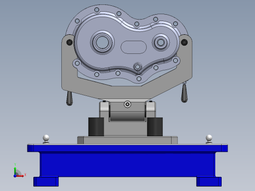 齿轮箱多自由度检测工装sw18前视缩略图