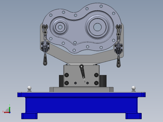 齿轮箱多自由度检测工装sw18后视缩略图