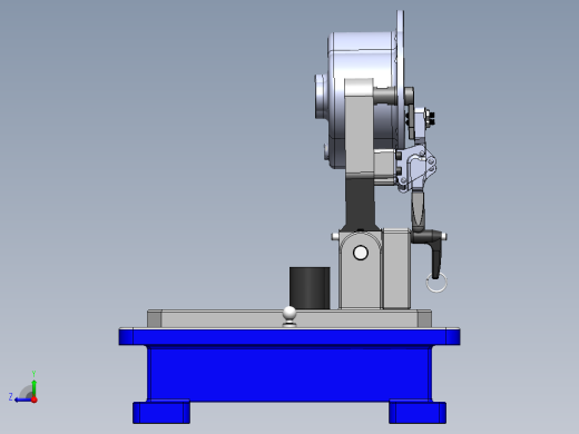 齿轮箱多自由度检测工装sw18右视缩略图