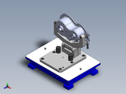 齿轮箱多自由度检测工装sw18正等轴测缩略图