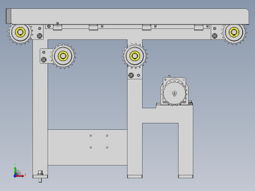 带自动张紧机构的传送前视缩略图