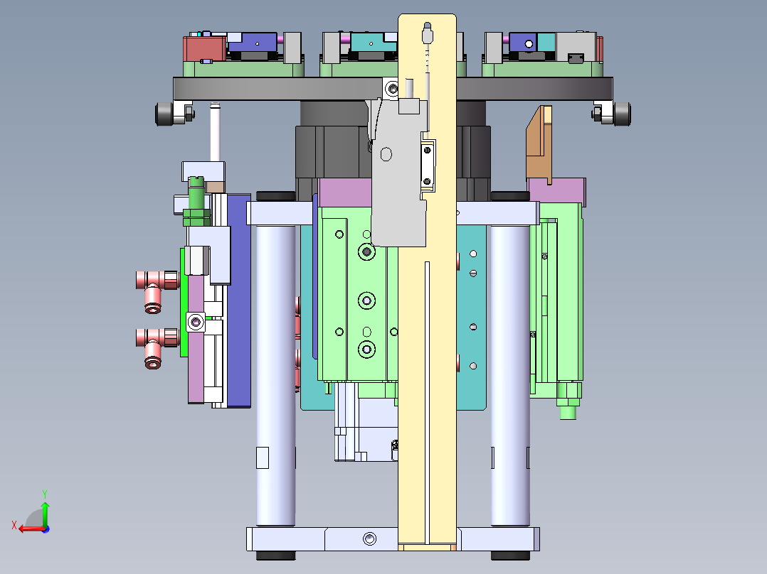 二次定位转盘模组sw16可编辑后视图