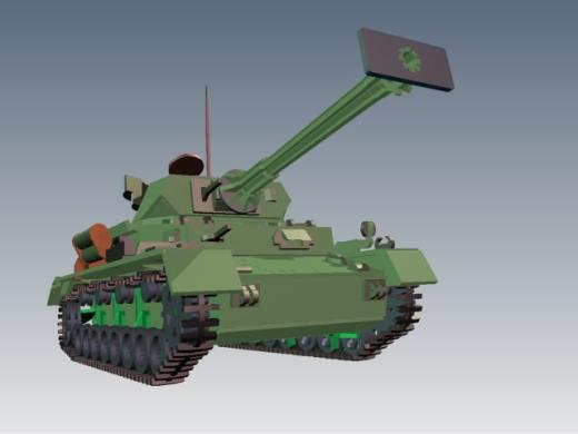 Panzerkampfwagen IV德军坦克模型3D图纸 Solidworks设计 附STEP缩略图
