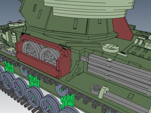 Panzerkampfwagen IV德军坦克模型3D图纸 Solidworks设计 附STEP缩略图