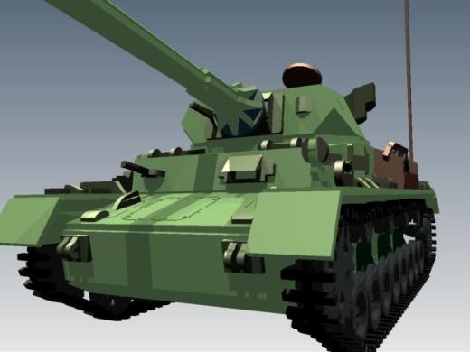 Panzerkampfwagen IV德军坦克模型3D图纸 Solidworks设计 附STEP缩略图