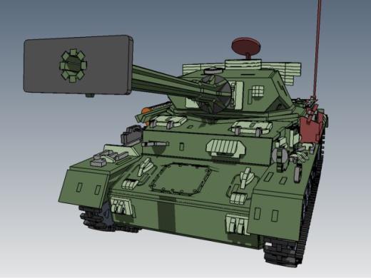 Panzerkampfwagen IV德军坦克模型3D图纸 Solidworks设计 附STEP缩略图