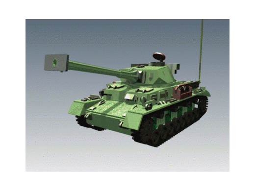 Panzerkampfwagen IV德军坦克模型3D图纸 Solidworks设计 附STEP缩略图