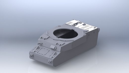 Panzerkampfwagen IV德军坦克模型3D图纸 Solidworks设计 附STEP缩略图