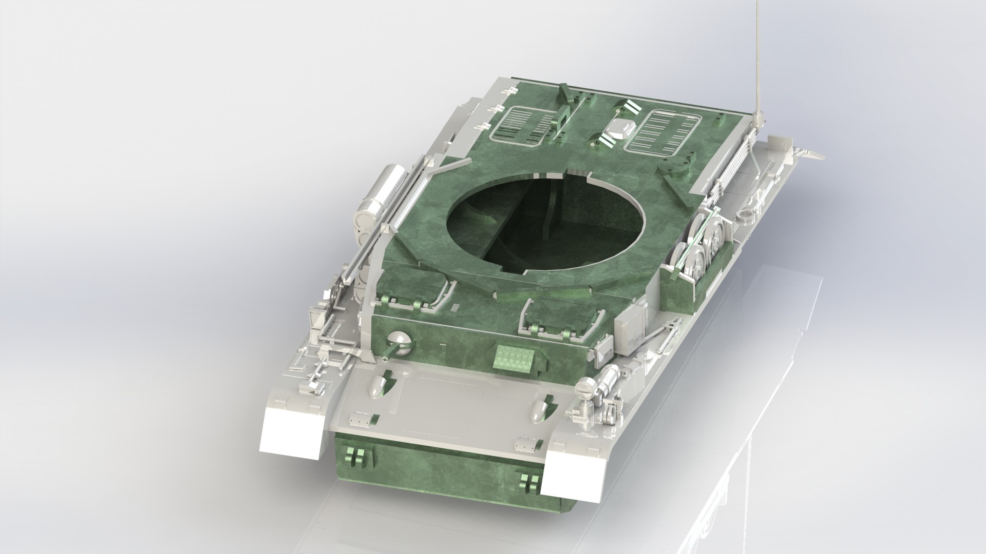 Panzerkampfwagen IV德军坦克模型3D图纸 Solidworks设计 附STEP