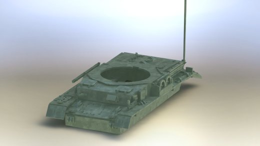 Panzerkampfwagen IV德军坦克模型3D图纸 Solidworks设计 附STEP缩略图