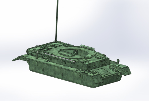 Panzerkampfwagen IV德军坦克模型3D图纸 Solidworks设计 附STEP缩略图