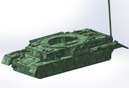 Panzerkampfwagen IV德军坦克模型3D图纸 Solidworks设计 附STEP缩略图