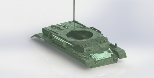 Panzerkampfwagen IV德军坦克模型3D图纸 Solidworks设计 附STEP缩略图